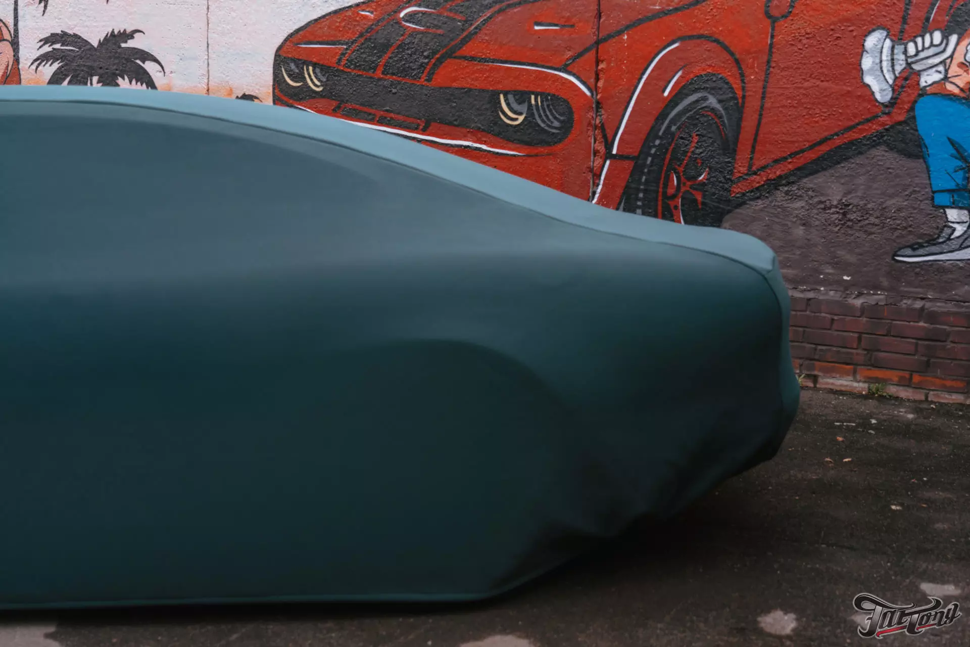 Jaguar XKR. Пошив чехла для гаражного хранения. Перетяжка потолка в алькантару